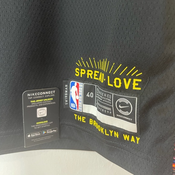 Nike Mens Dry NBA Brooklyn Nets Biggie City Jersey - Picture 6 of 14